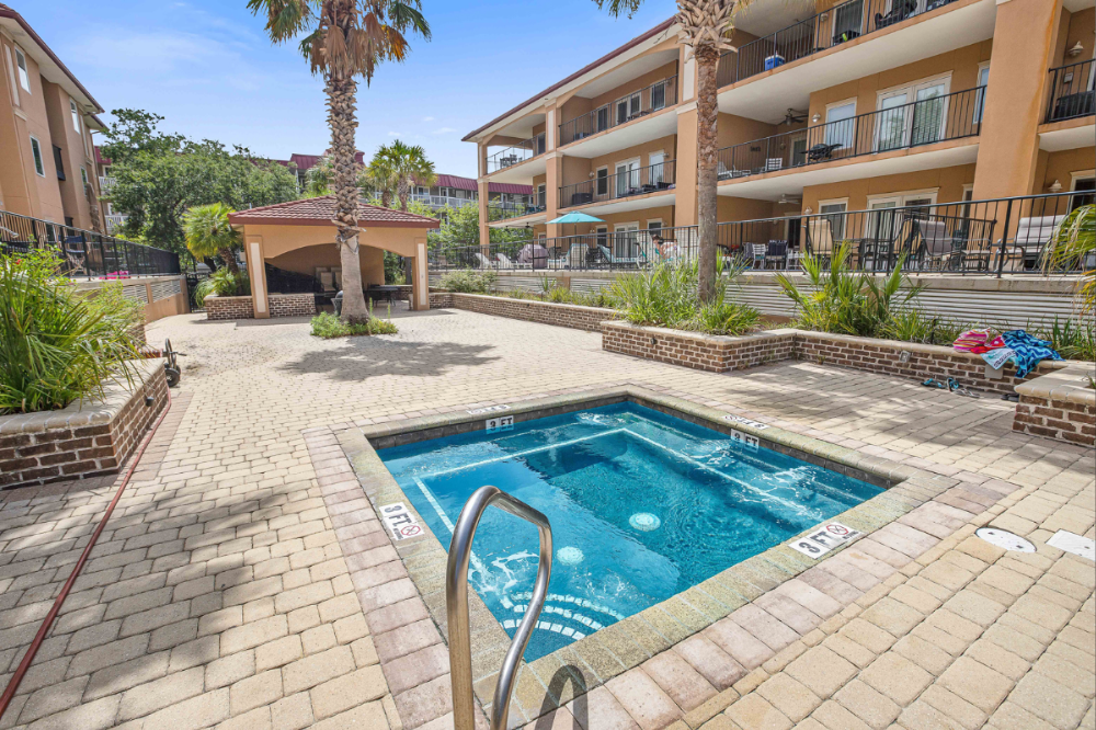 Hot Tub At Brass Rails Villas