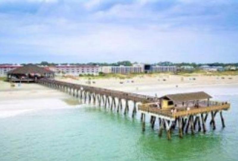 Tybee Beach Pier From Above